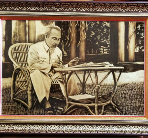 tranh-bac-ho-ngoi-ghe-may
