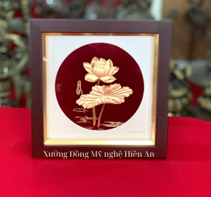 tranh-hoa-sen-ma-vang-kich-thuoc-20cm-20cm