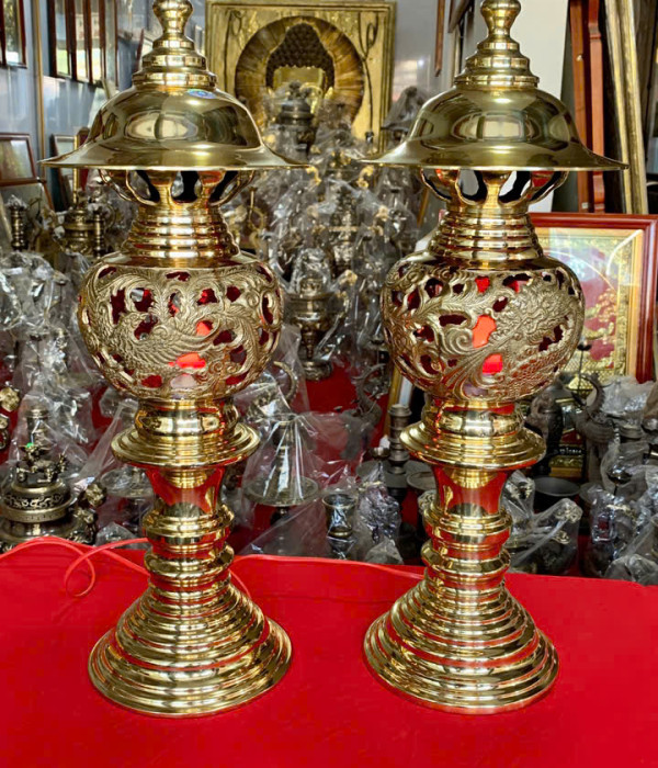 den-tho-rong-phuong-cao-57cm-mau-vang-bong